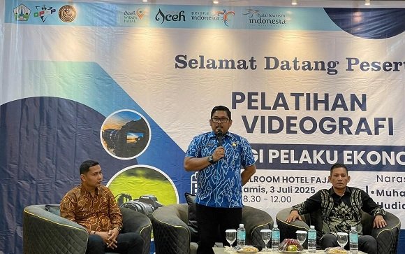 Fokus Ekonomi Kreatif, Disporapar Bireuen Gelar Pelatihan Videografi