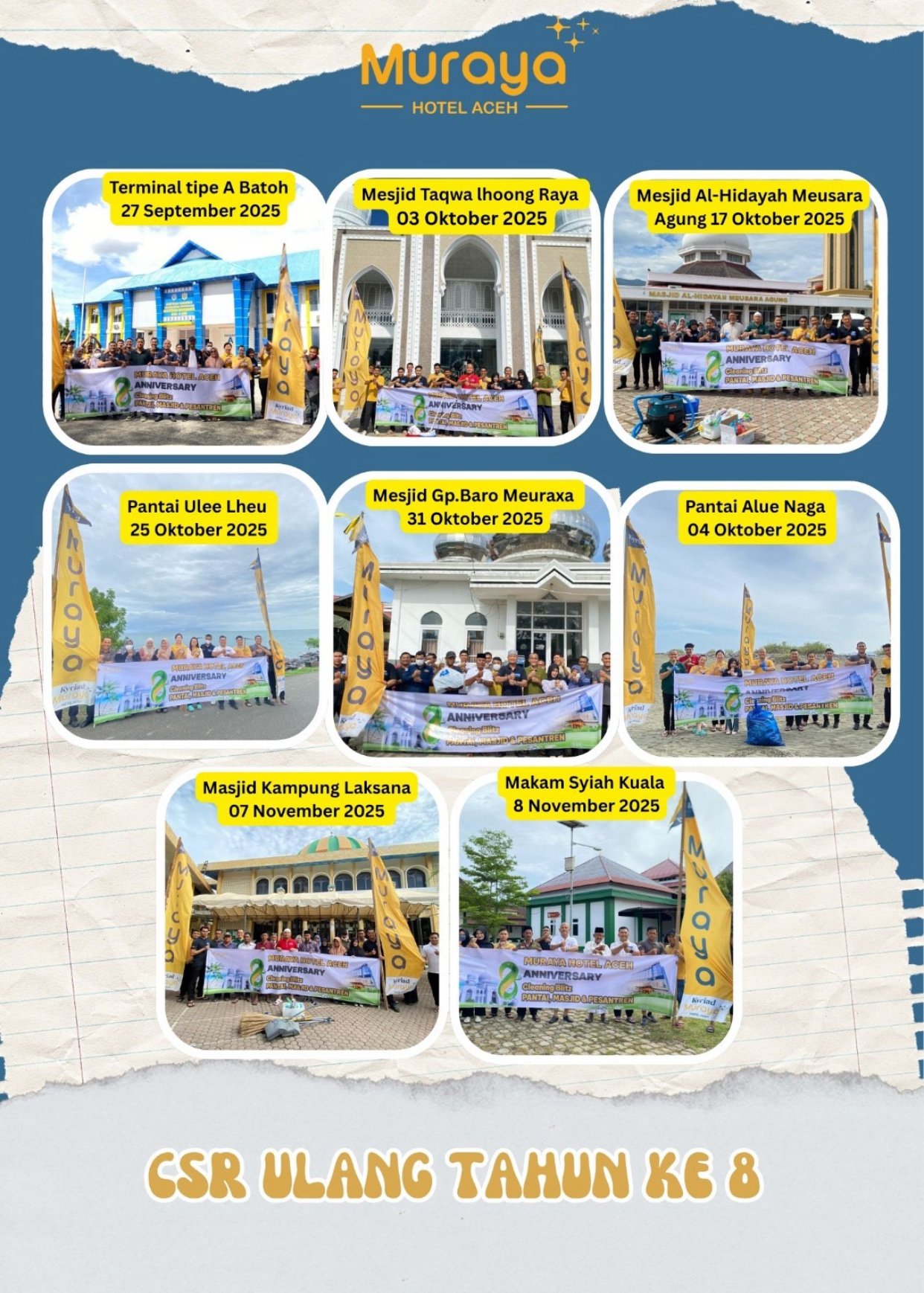 Makam Syiah Kuala Akhiri Rangkaian Kegiatan CSRmenyambut