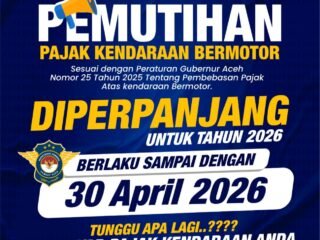 Pemutihan Pajak Kendaraan Kembali Diperpanjang 