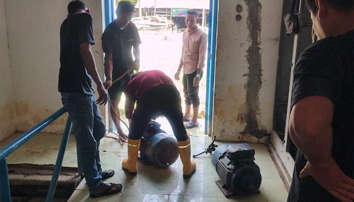 Perumda Tirta Keumuneng Terima Bantuan 1 Unit Pompa dari Walikota Langsa