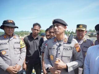 Kapolda Aceh Tinjau Progres Pembangunan Jembatan Bailey di Sawang