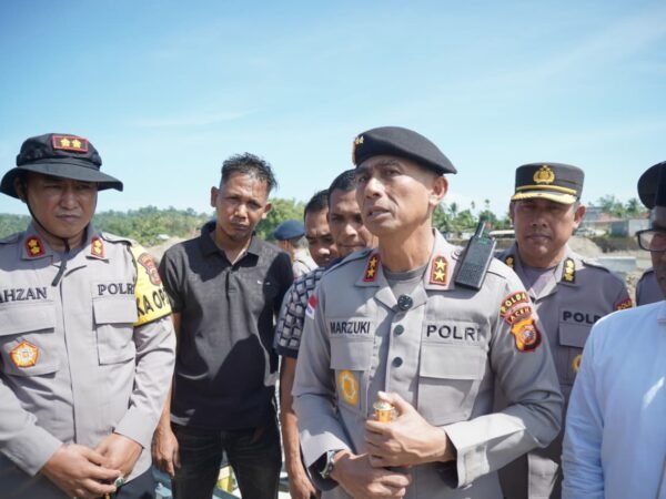 Kapolda Aceh Tinjau Progres Pembangunan Jembatan Bailey di Sawang