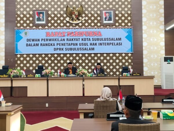 Hak Interpelasi Digulirkan, DPRK Subulussalam Panggil Walikota Pekan Ini