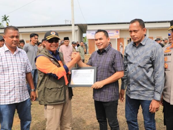 67 Huntara BNPB Diserahkan di Lhokseumawe, 1.275 Rumah Lolos Verifikasi