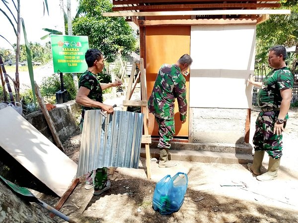 Satgas TMMD Fokus Tingkatkan Kesehatan Warga, Fasilitas MCK Terus Dibangun