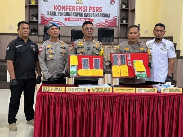 Polres Langsa Ungkap Dua Kasus Sabu
