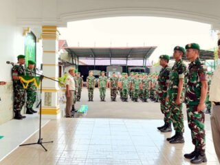 Dandim Aceh Utara Lepas 323 Personel Cuti Lebaran, Terapkan Sistem Bergelombang Demi Stabilitas Wilayah