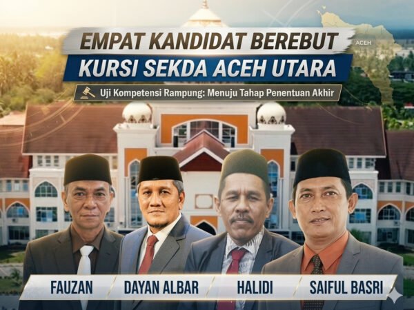 Empat Kandidat Berebut Kursi Sekda Aceh Utara, Uji Kompetensi Rampung dan Masuk Tahap Penentuan Akhir