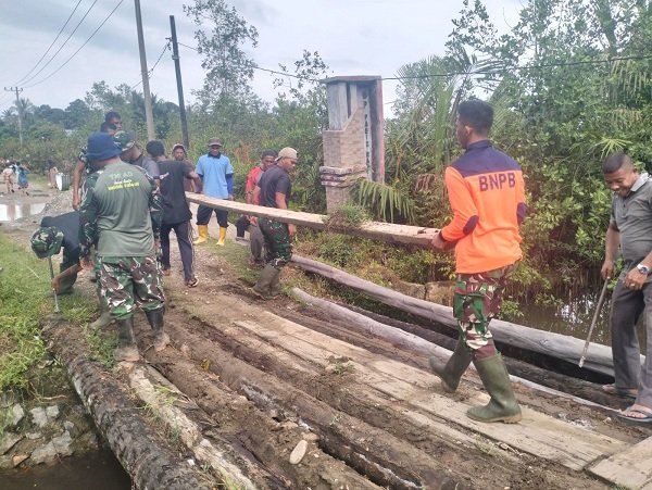 TNI Percepat Pembangunan Infrastruktur, Jembatan Gantung Perintis Garuda