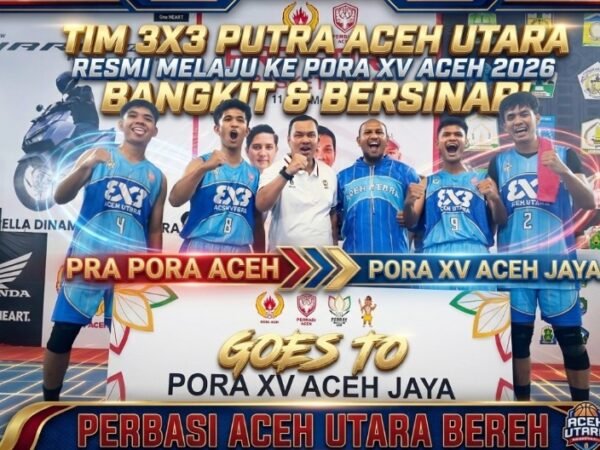 Bangkit dan Bersinar, Tim Basket 3x3 Putra Aceh Utara Resmi Lolos ke PORA XV Aceh 2026