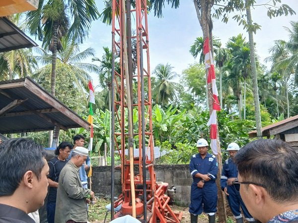 Kolaborasi Tiga Pilar, ABPEDNAS Resmikan Program Sumur Air Bersih di Lambleut
