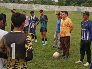 Ketua Umum PSBL Tinjau Kesiapan SSB Elang Biru U-15