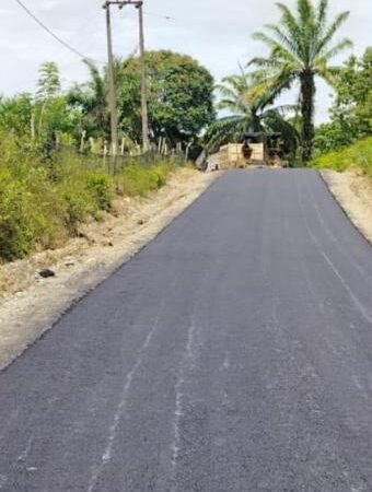 Jalan Penghubung Ie Sayang - Alue Keumuning di Woyla Barat Mulai Dibangun
