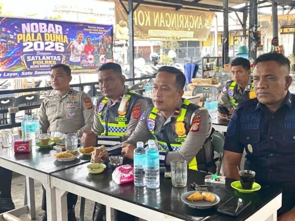 Nobar Piala Dunia 2026 Jadi Ajang Silaturrahmi Satlantas Abdya