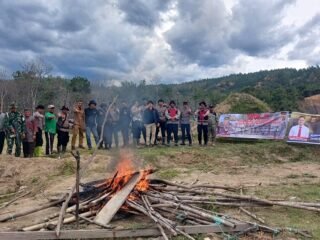 Patroli Gabungan Bakar Tambang Ilegal di Linge