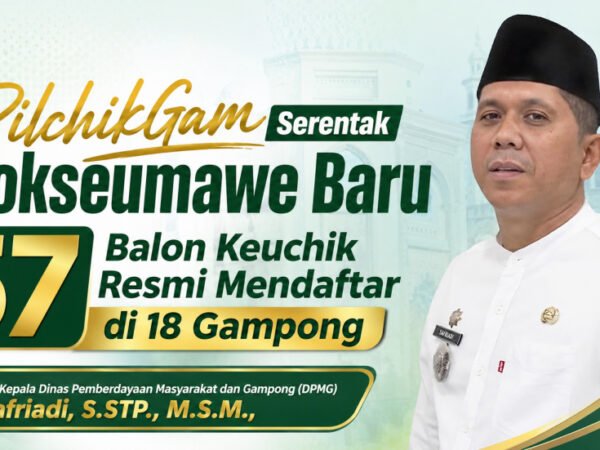 PilchikGam Serentak Lhokseumawe, Baru 57 Balon Keuchik Resmi Mendaftar di 18 Gampong 