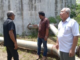 Plt. Dirut PDAM Tirta Mountala Aceh Besar Tinjau Reservoir Neuheun