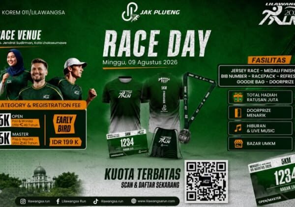 Lilawangsa Run 2026 Siap Guncang Lhokseumawe, Ribuan Pelari Bakal Ramaikan Event Sport Tourism Terbesar Aceh