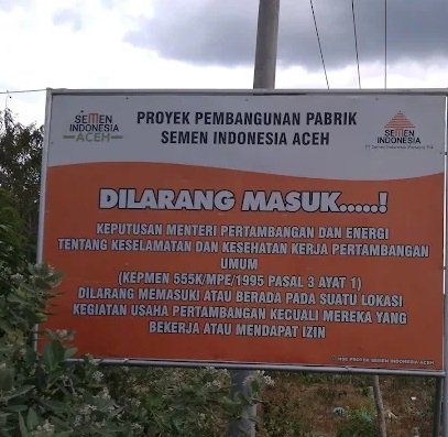 Pemerintah Didesak Bangun Pabrik Semen di Laweueng, Stok Bahan Baku Semen Capai 120 Tahun