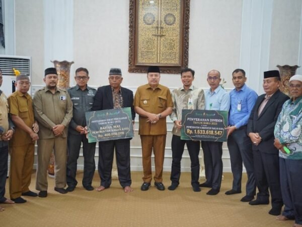 Pemkab Nagan Raya Terima Dividen Rp1,63 Miliar dan Dana Zakat Rp400 Juta dari Bank Aceh Syariah, Laporan CSR Nyusul