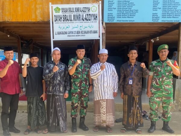 Dandim 0112/Sabang Silaturahmi dengan Pimpinan Dayah Sirajul Munir Al-Aziziyyah