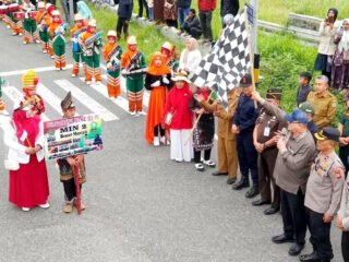 Ribuan Pelajar Semarakkan Karnaval HUT RI ke-81 di Bener Meriah