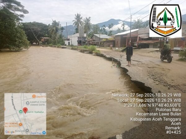 Tujuh Kecamatan di Aceh Tenggara Kembali Dilanda Banjir