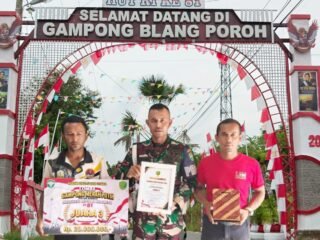 Dari Gapura Merah Putih ke Podium Juara, Blang Poroh Tembus Tiga Besar Tingkat Kodim 0103/Aceh Utara