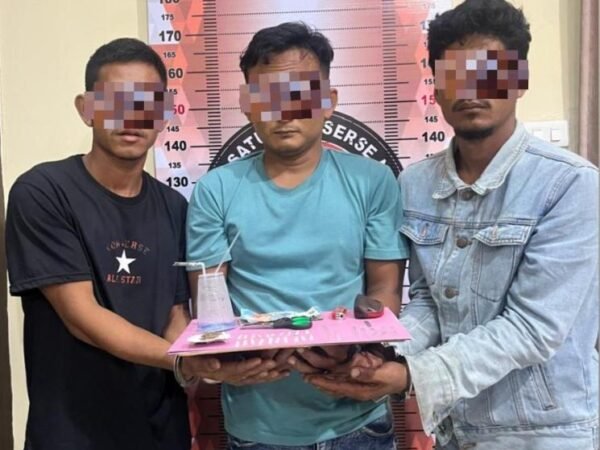 Tiga Pria Diamankan Polisi di Aceh Tenggara, 20 Paket Sabu Disita