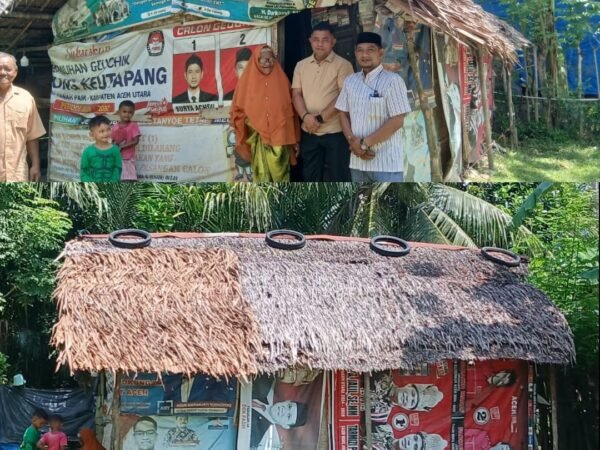 Dindingnya Penuh Wajah Politik, Khalidah Tempati Rumah Tak Layak Huni 
