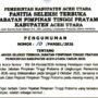 12 Jabatan Strategis Aceh Utara Masuki Tahap Penentuan, 36 Kandidat Masuk Tiga Besar