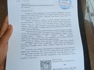 YARA Resmi Laporkan Dugaan Penyalahgunaan Wewenang di LAPAS Kelas IIB Meulaboh